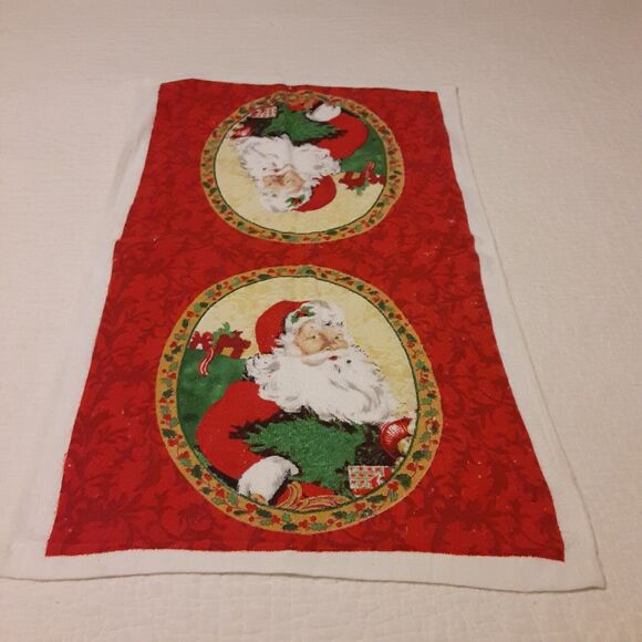 Vintage Santa Christmas Towel Collection 4 pc Cheerful